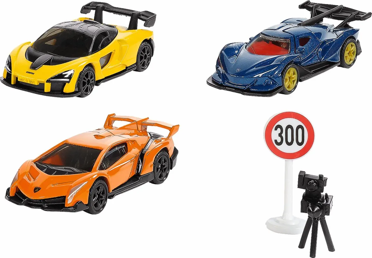 SIKU 6328 Cadeauset Supercars - Meerkleurig