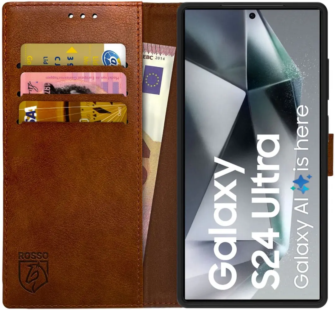 Rosso Element Book Case Wallet Samsung Galaxy S24 Ultra