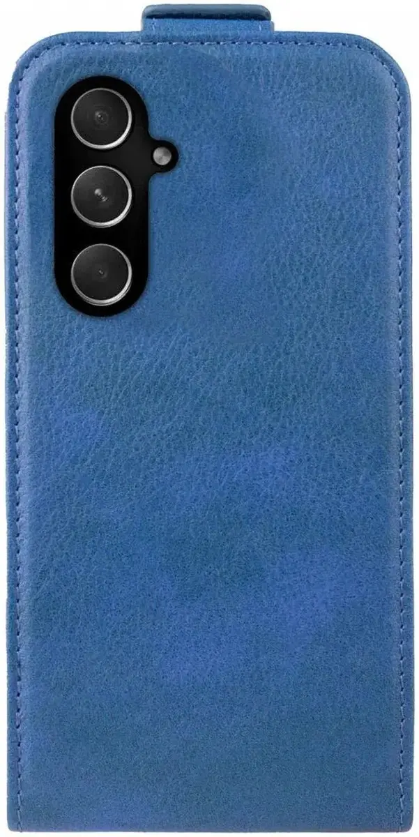 Rosso Element S24 Plus Flip Case - Blauw - 2 Pasjes