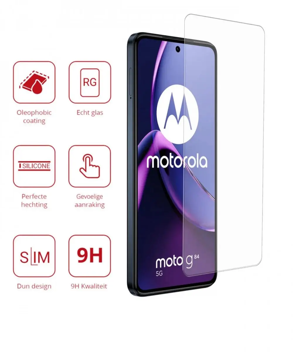 Rosso 9H Tempered Glass Moto G84 - Motorola