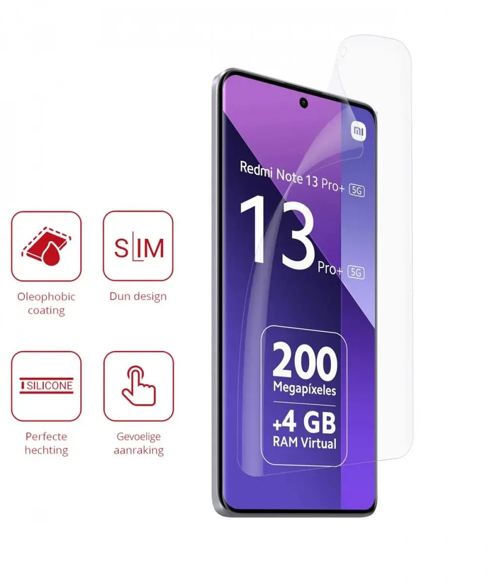 Rosso Screen Protector Ultra Clear - 2 Stuks - Xiaomi Redmi Note 13 Pro+