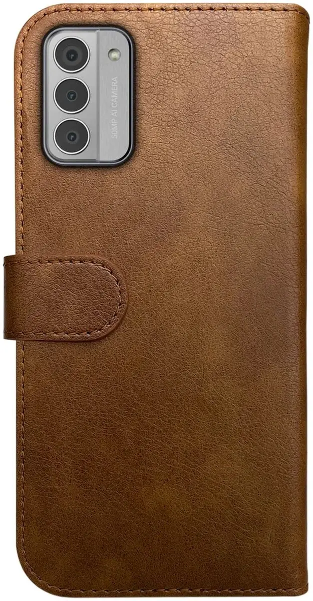 Rosso Element Book Case Wallet - Nokia G42 - 3 Pasjes - Bruin