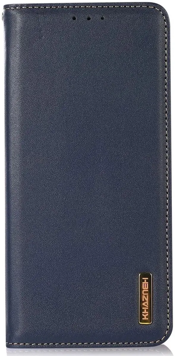 Khazneh Hoesje Xiaomi 14 Ultra - Echt Leer Blauw