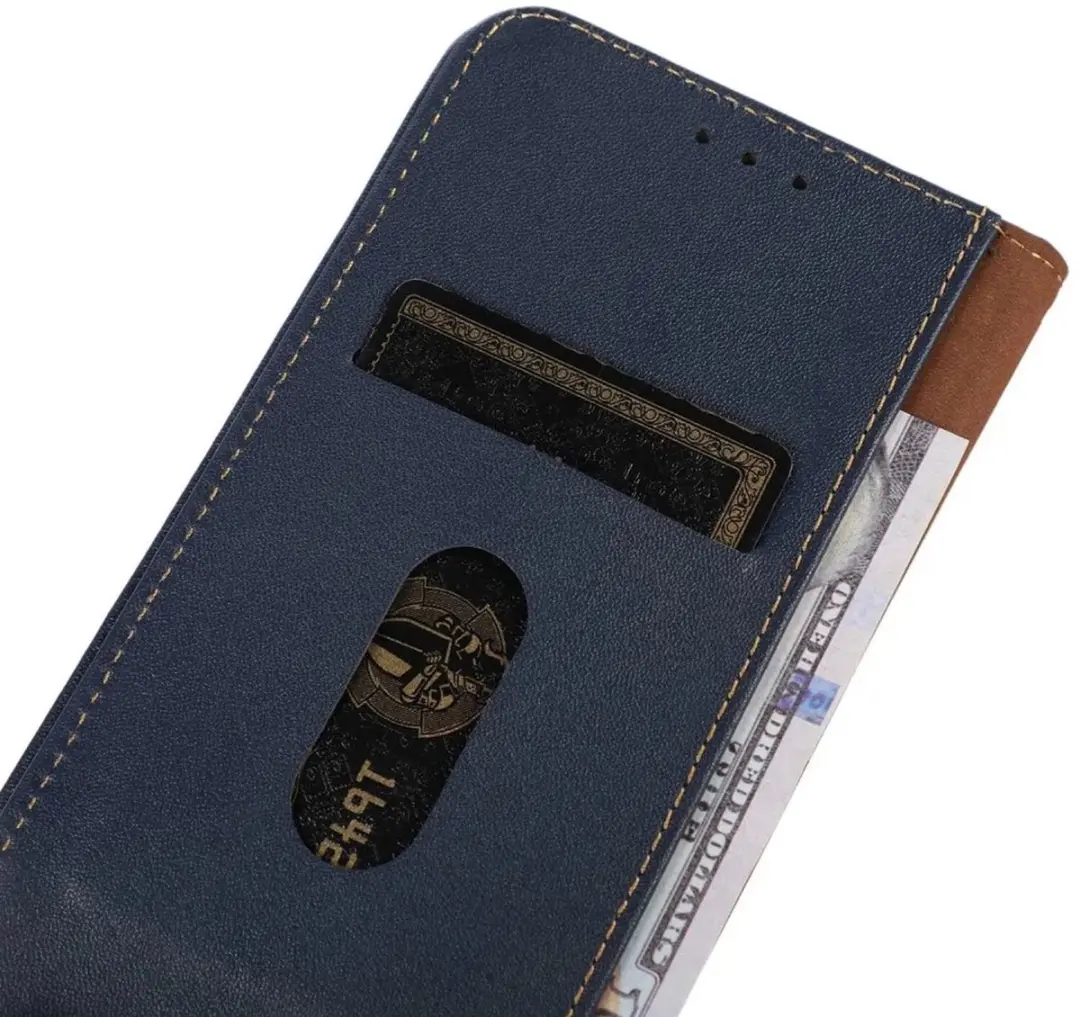 Khazneh Hoesje Xiaomi 14 Ultra - Echt Leer Blauw - afbeelding 6 van 6
