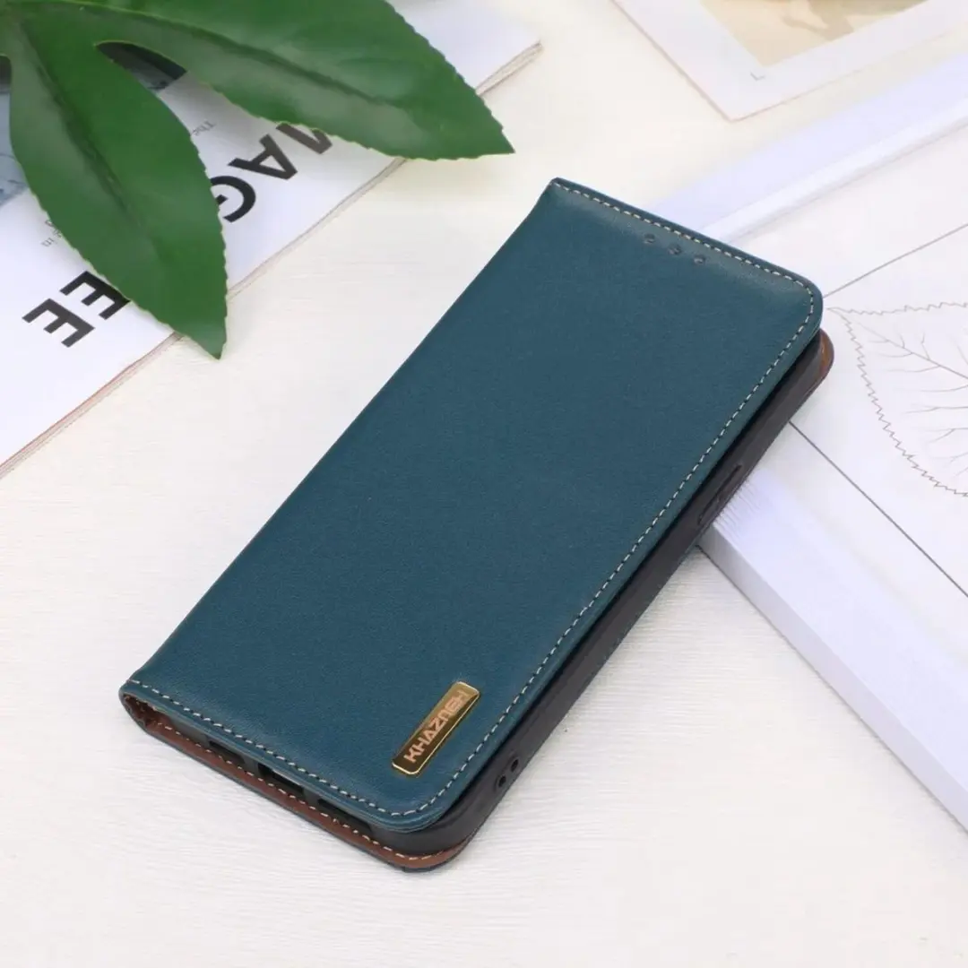 Khazneh Hoesje Xiaomi 14 Ultra - Echt Leer Groen