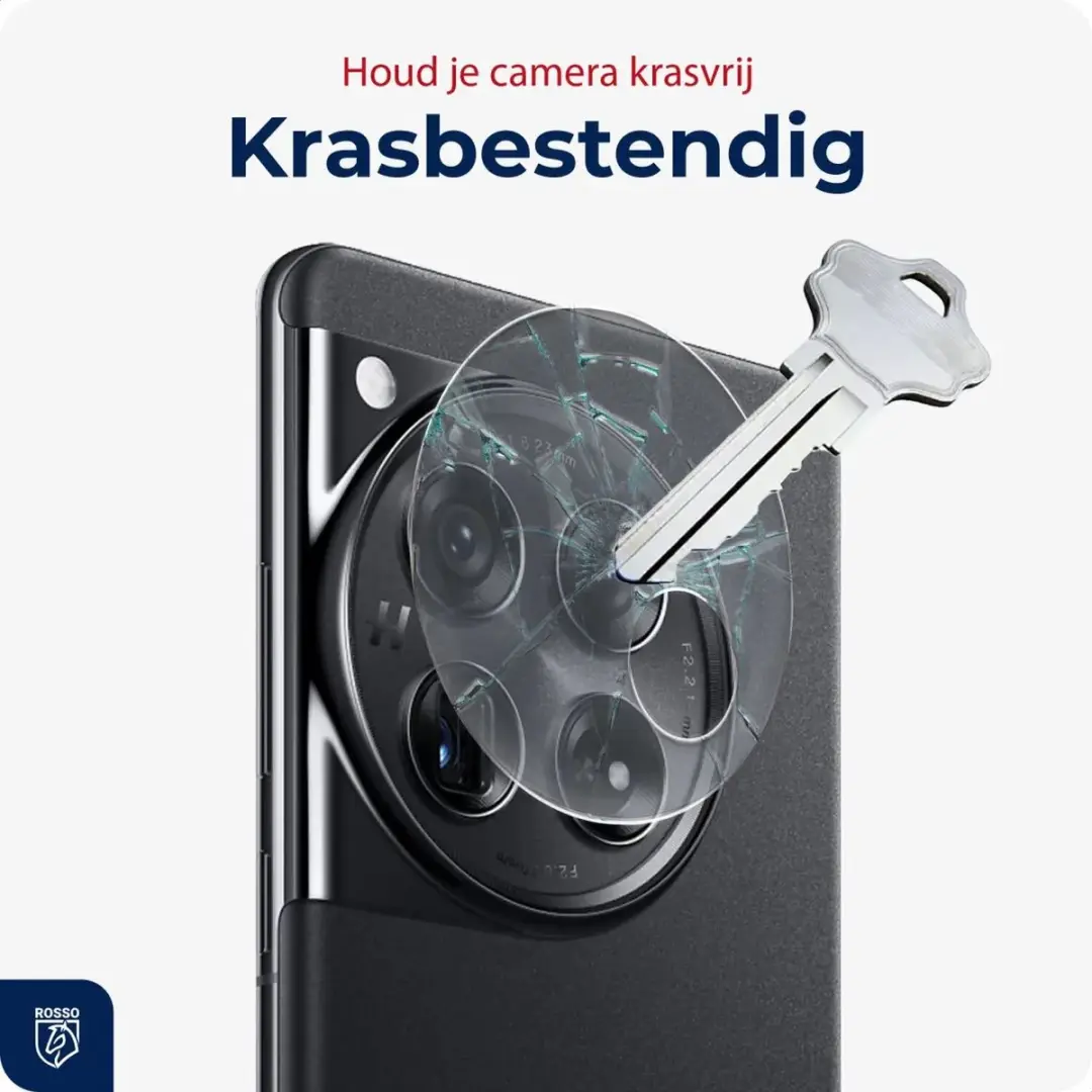 Rosso Camera Lens Protector OnePlus 12 - Ultra Dun Glas - Transparant