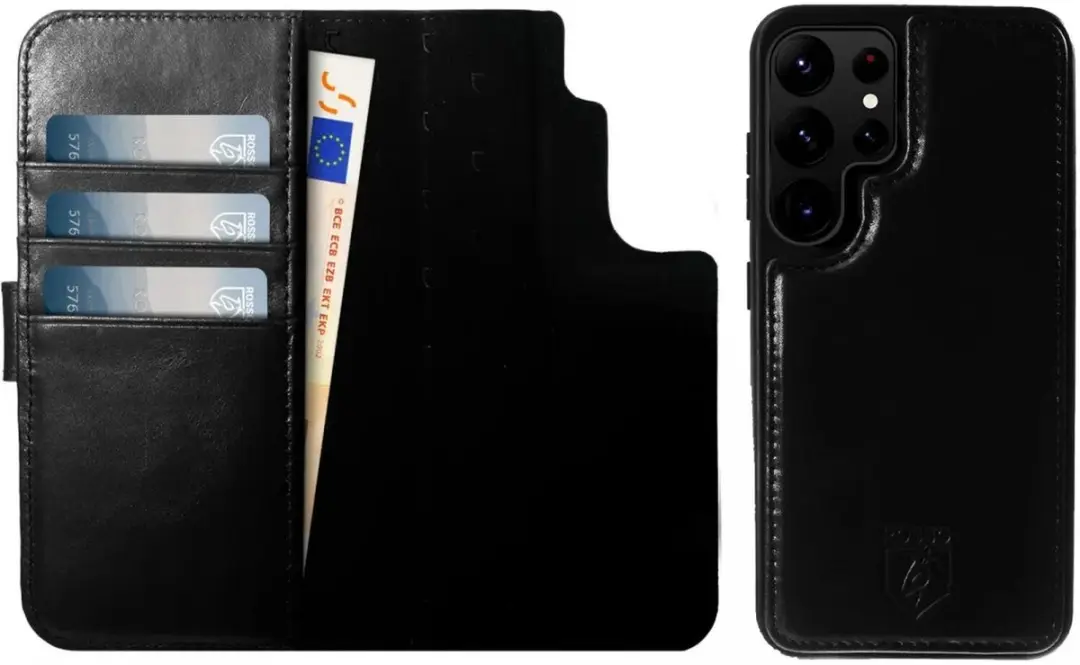Rosso Elite 185738 Hoesje Samsung Galaxy S23 Ultra - MagSafe - Zwart