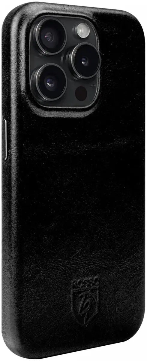 Rosso Elite 185747 Hoesje iPhone 15 Pro Max - MagSafe - Zwart