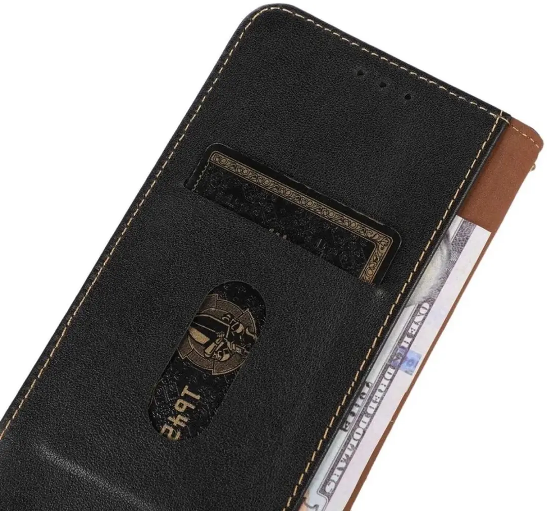 Khazneh Hoesje RFID Book Case Samsung Galaxy A55 - Zwart