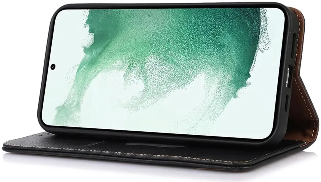 Khazneh Hoesje RFID Book Case Samsung Galaxy A55 - Zwart