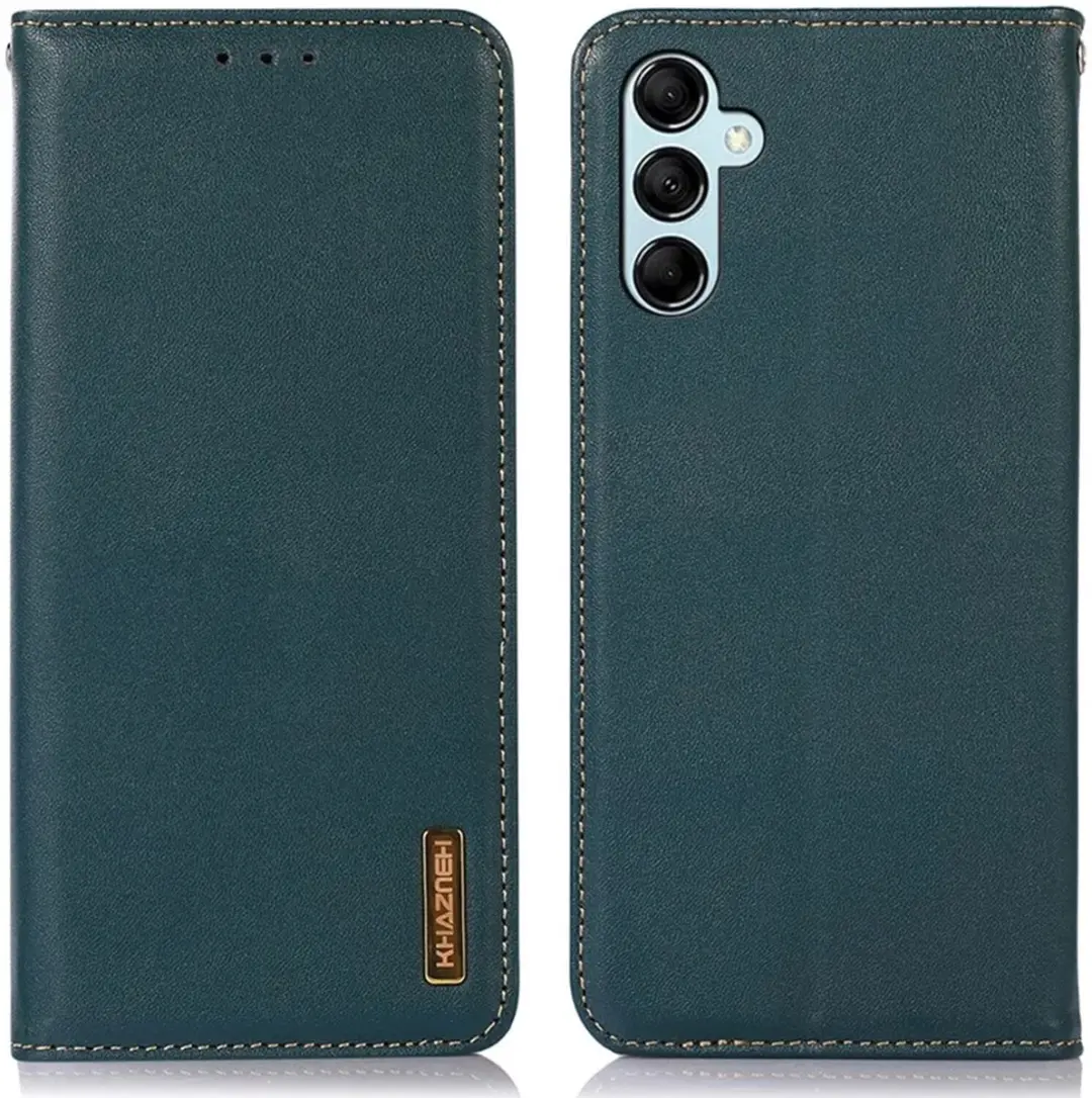 Khazneh RFID Hoesje Book Case Groen - Samsung Galaxy A55