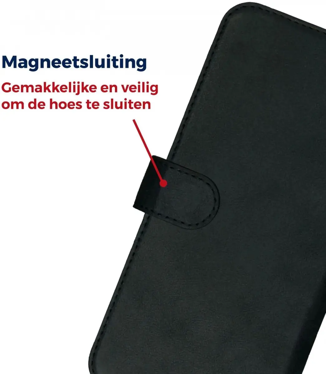 Rosso Deluxe Echt Leer Hoesje 190037 - Zwart