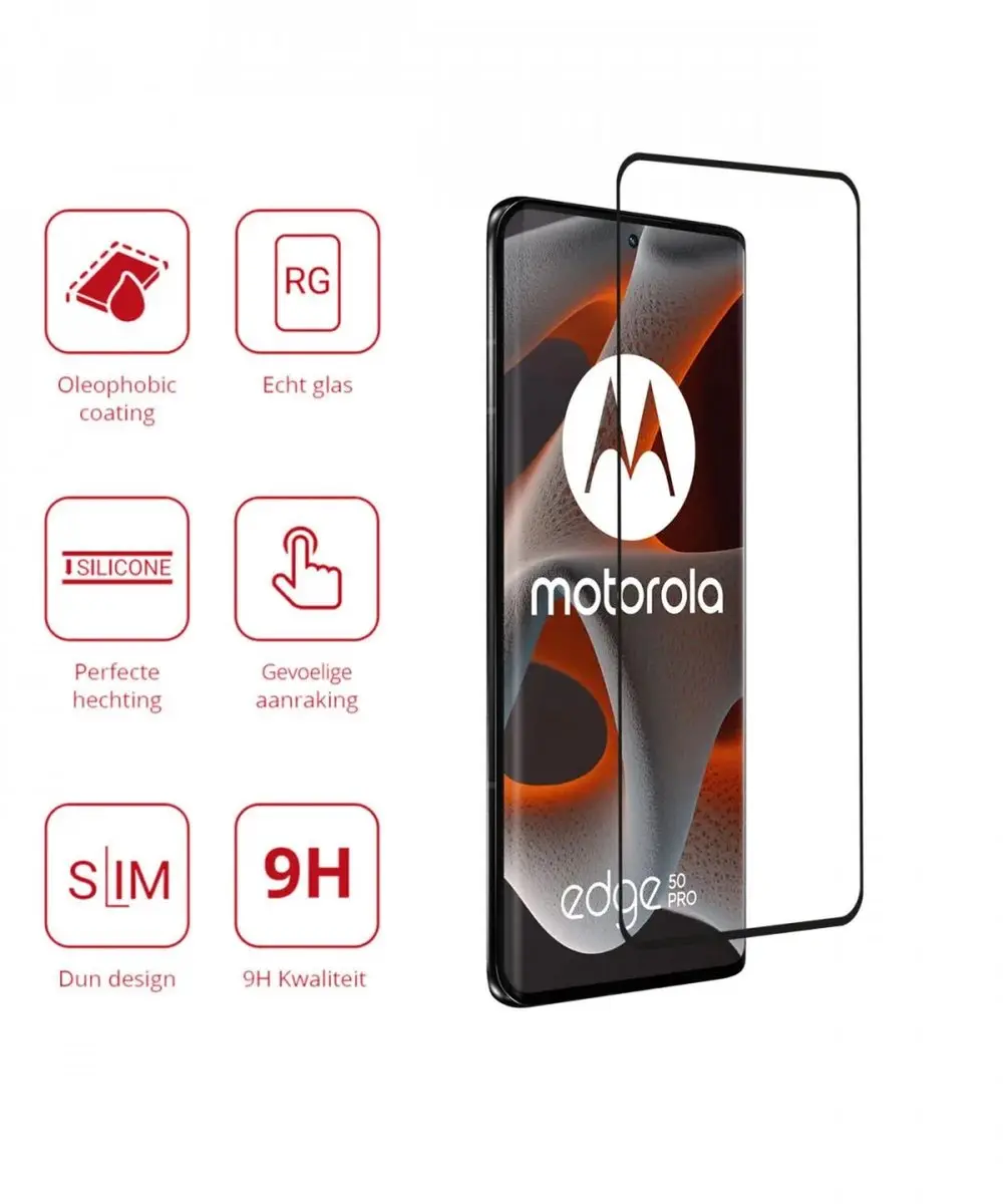 Rosso Screen Protector Motorola Edge 50 Pro - 9H Glasplaatje