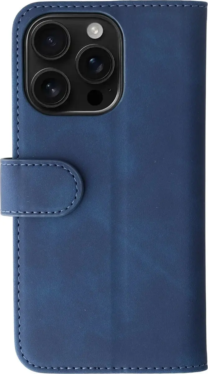 Rosso Element Wallet Book Case iPhone 16 Pro - 3 Pasjes - Blauw