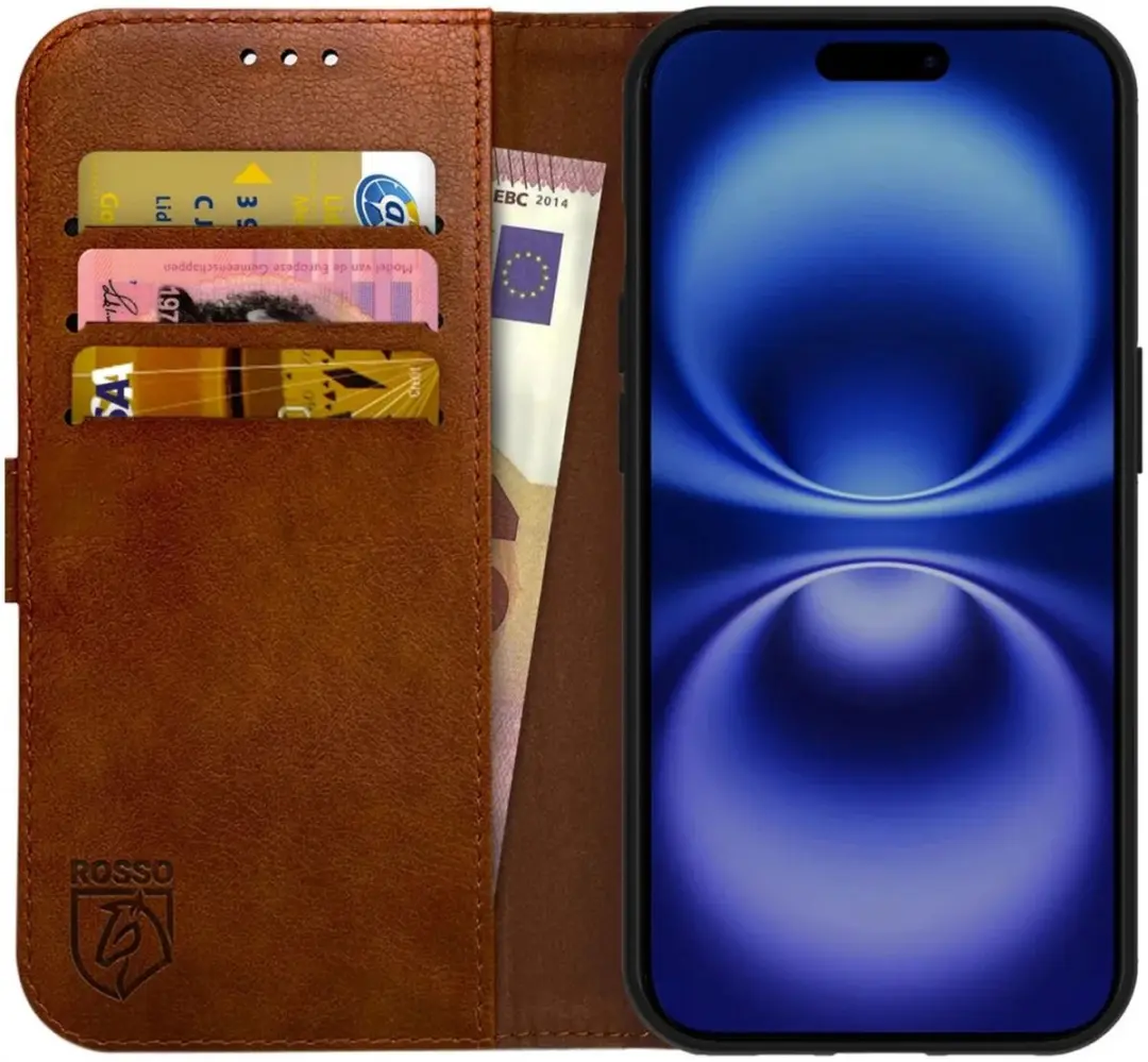 Rosso Element Wallet Book Case iPhone 16 Plus