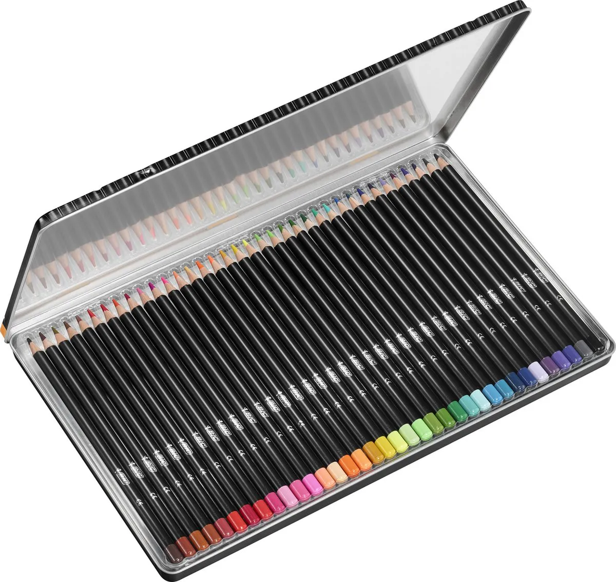 BIC Kids Intensity Premium Potloodset 36 Stuks - Metaaldoos