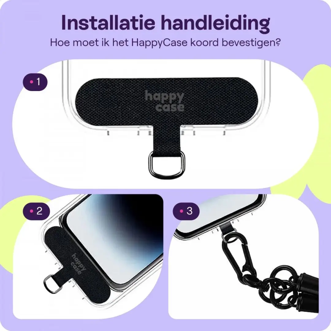 HappyCase Mykonos Hartjes Armband - 30cm - Wit