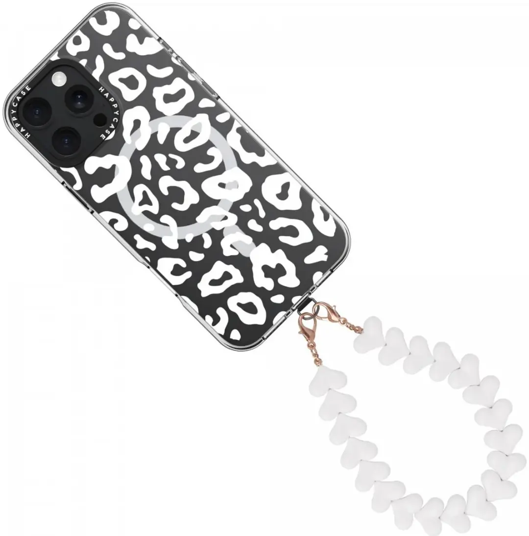 HappyCase Mykonos Hartjes Armband - 30cm - Wit