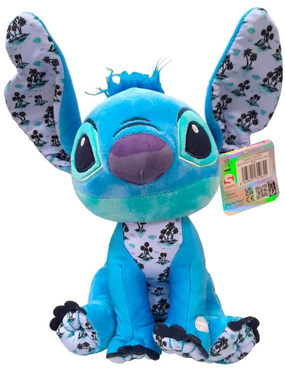 Disney Stitch Plush Geluid 30cm - Multicolor