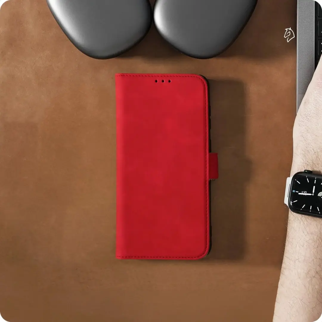 Rosso Element Wallet Book Case 203202 - Samsung Galaxy S25 Ultra - Rood