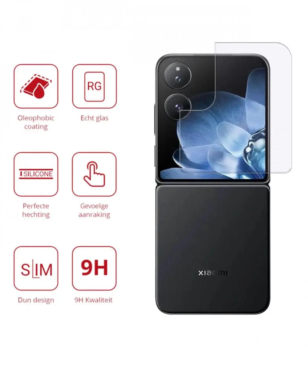 Rosso Screen Protector Xiaomi Mix Flip - 9H Tempered Glass