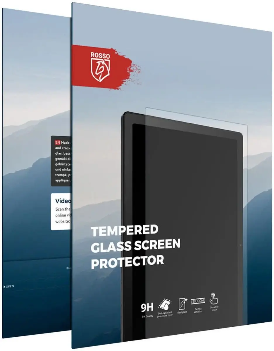 Rosso 204855 Screen Protector Google Pixel Tablet - 9H Glas - Transparant/Red