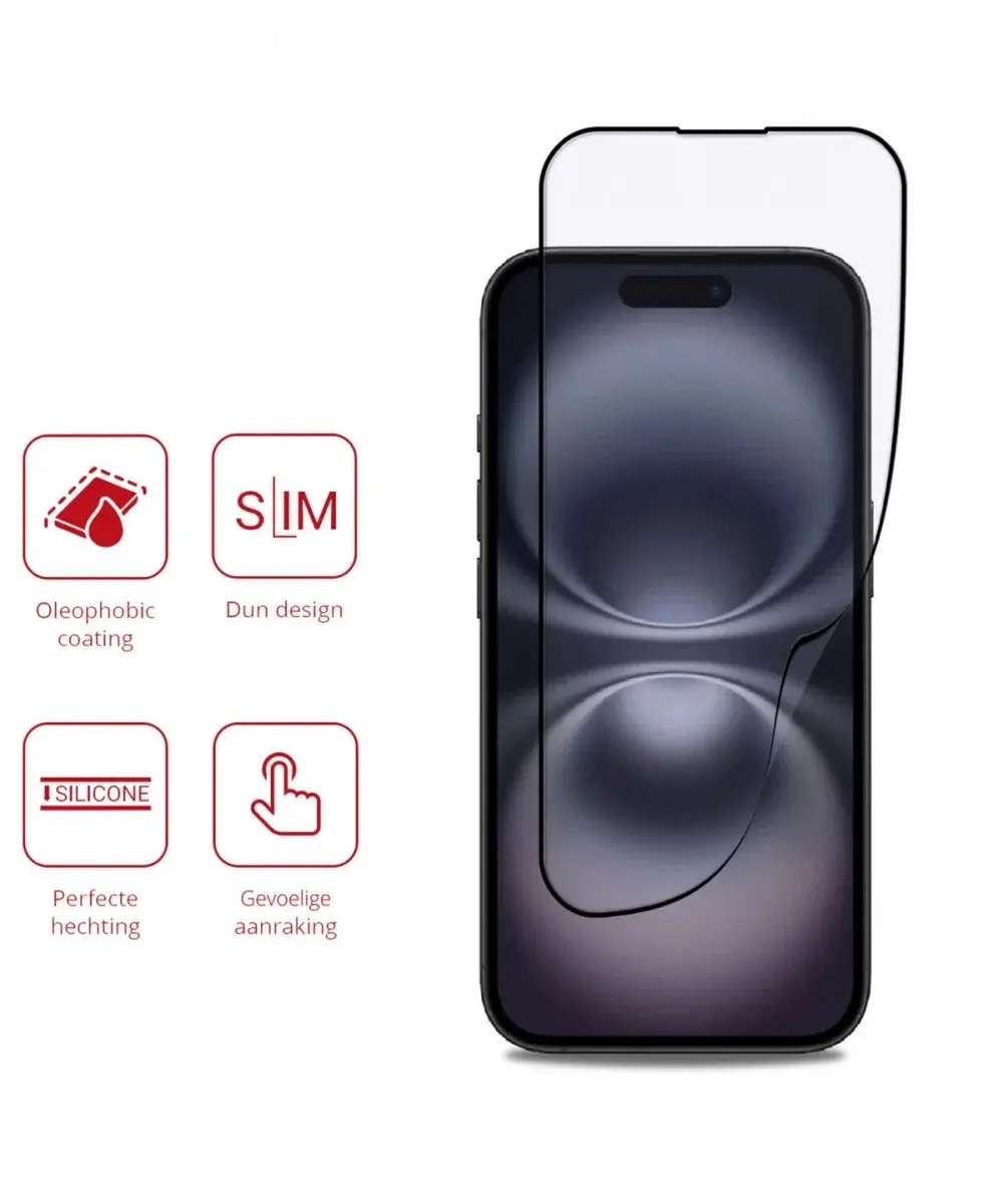 Rosso Hybrid Glass iPhone 16 Plus Screen Protector - PMMA