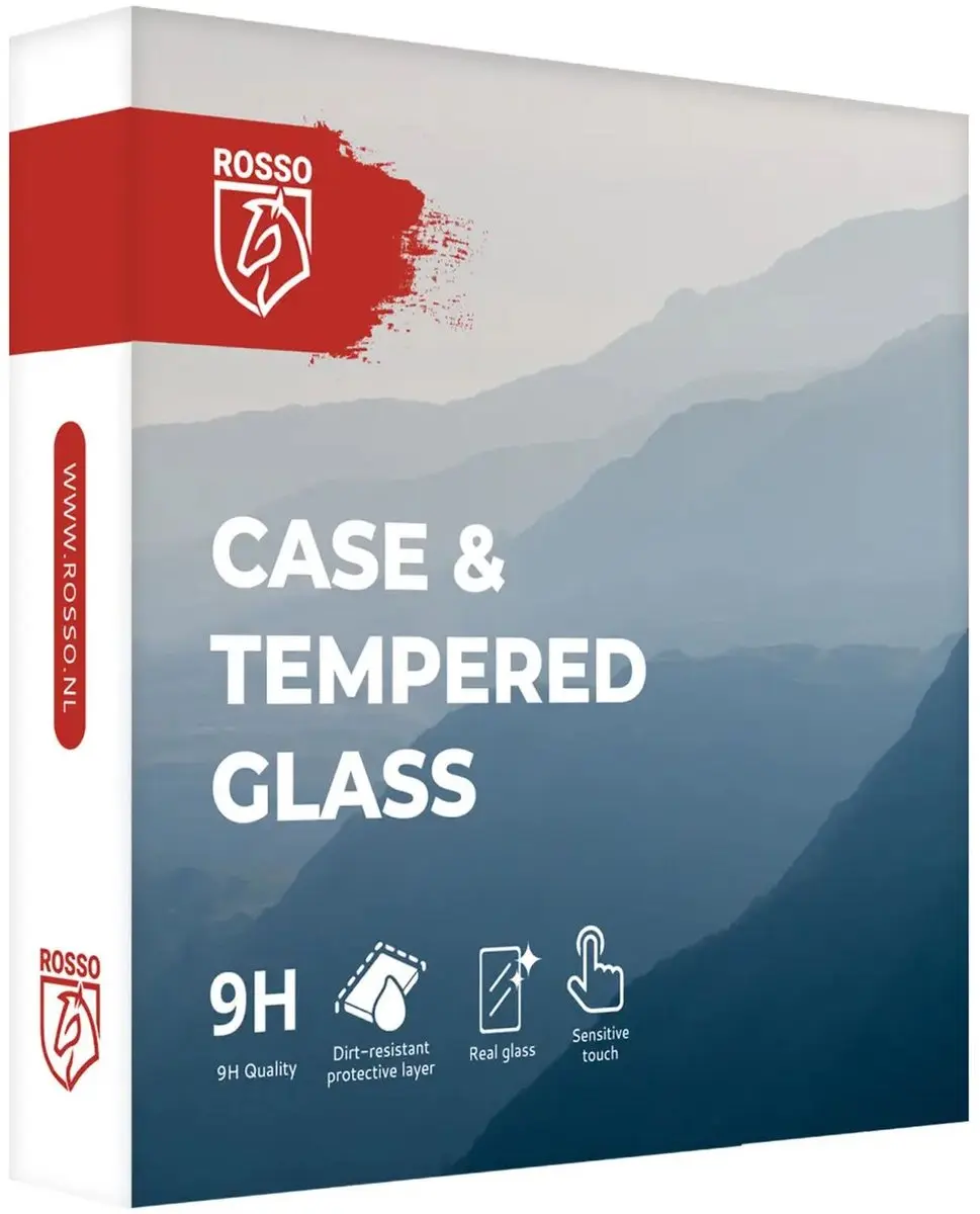 Rosso Tempered Glass Apple Watch 41mm - Full Protect - Zwart