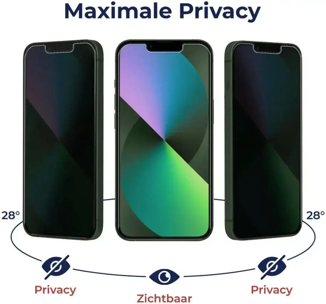 Rosso Privacy Screen Protector Motorola Moto G85 - 9H Glas - Case Friendly