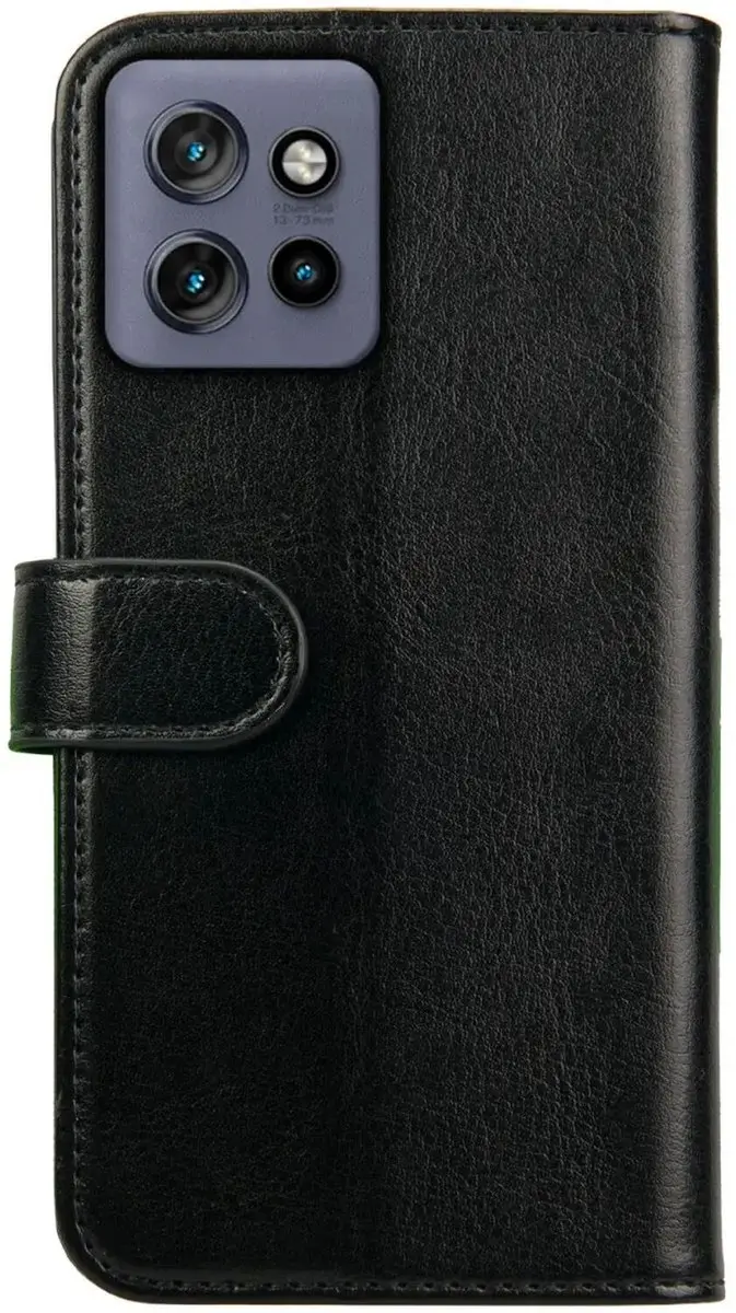 Rosso Element Wallet Book Case 208752 - Motorola Edge 50 Neo - 3 Pasjes - Zwart