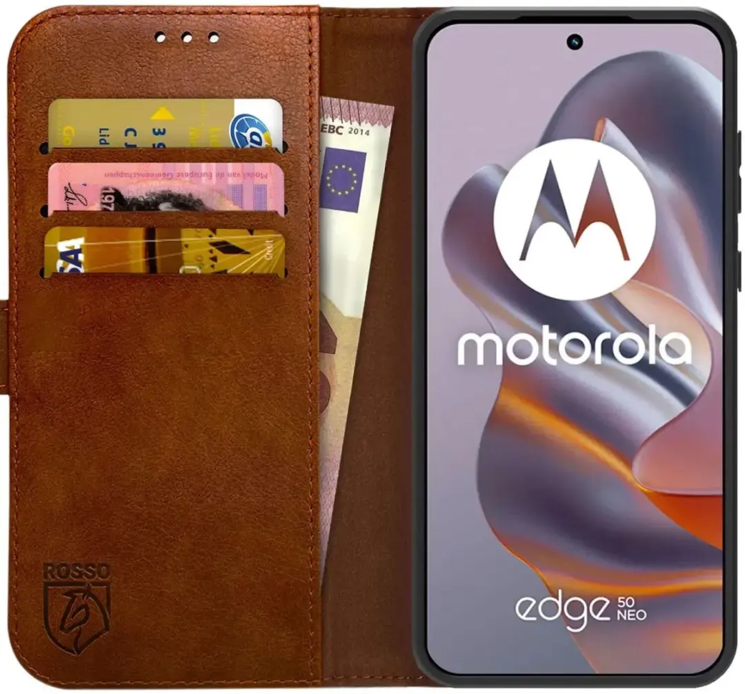 Rosso Element Wallet Book Case Motorola Edge 50 Neo