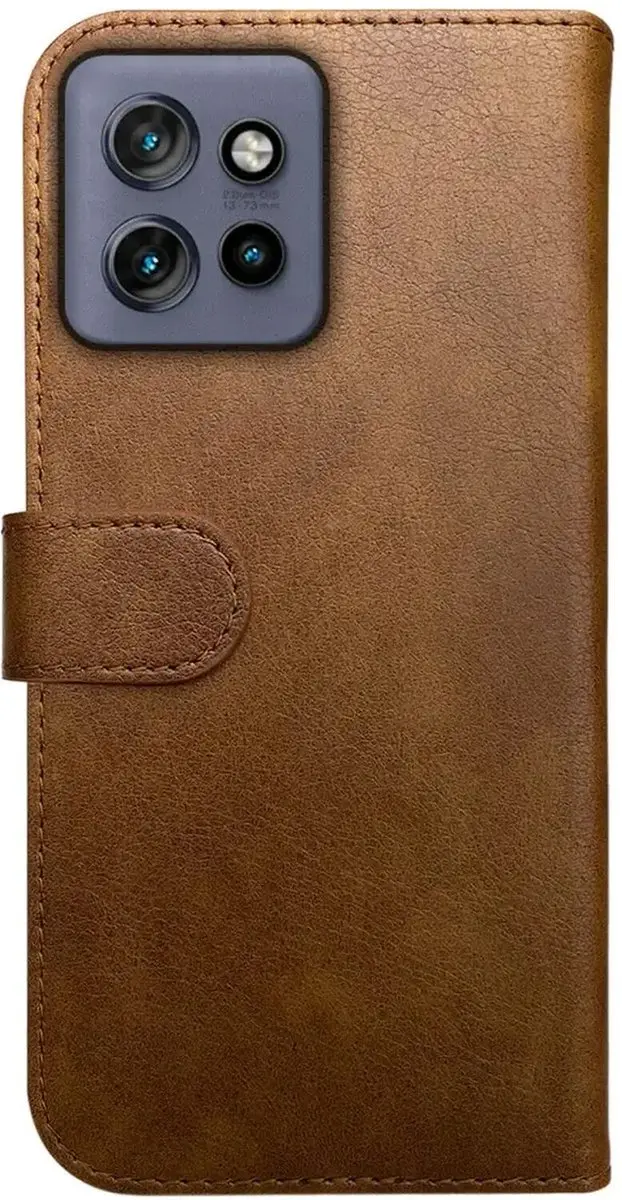 Rosso Element Wallet Book Case Motorola Edge 50 Neo - 3 Pasjes - Bruin - afbeelding 6 van 6