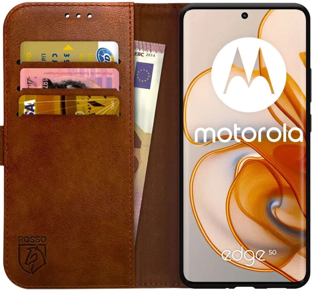 Rosso Element Wallet Book Case Motorola Edge 50