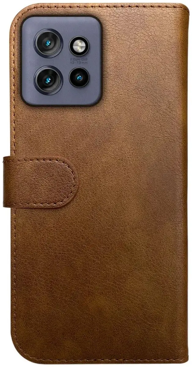 Rosso Element Wallet Book Case Motorola Edge 50 - 3 Pasjes - Bruin