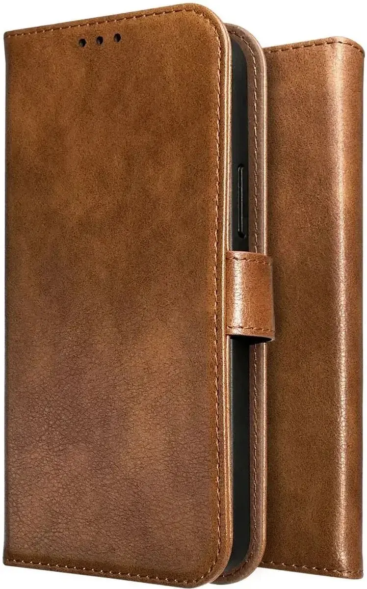Rosso Element 208839 Wallet Book Case - Google Pixel 9a - 3 Pasjes - Bruin