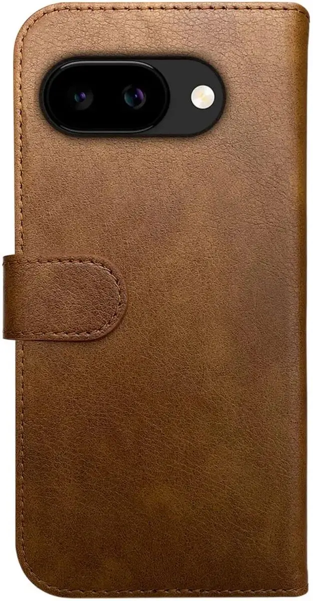 Rosso Element 208839 Wallet Book Case - Google Pixel 9a - 3 Pasjes - Bruin