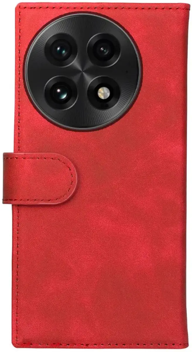 Rosso Element Wallet Book Case OnePlus 13 - 3 Pasjes - Rood