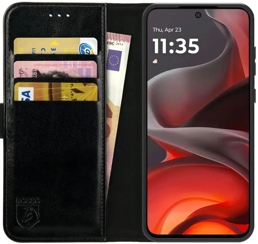 Rosso Element Wallet Book Case Moto G15/G15 Power