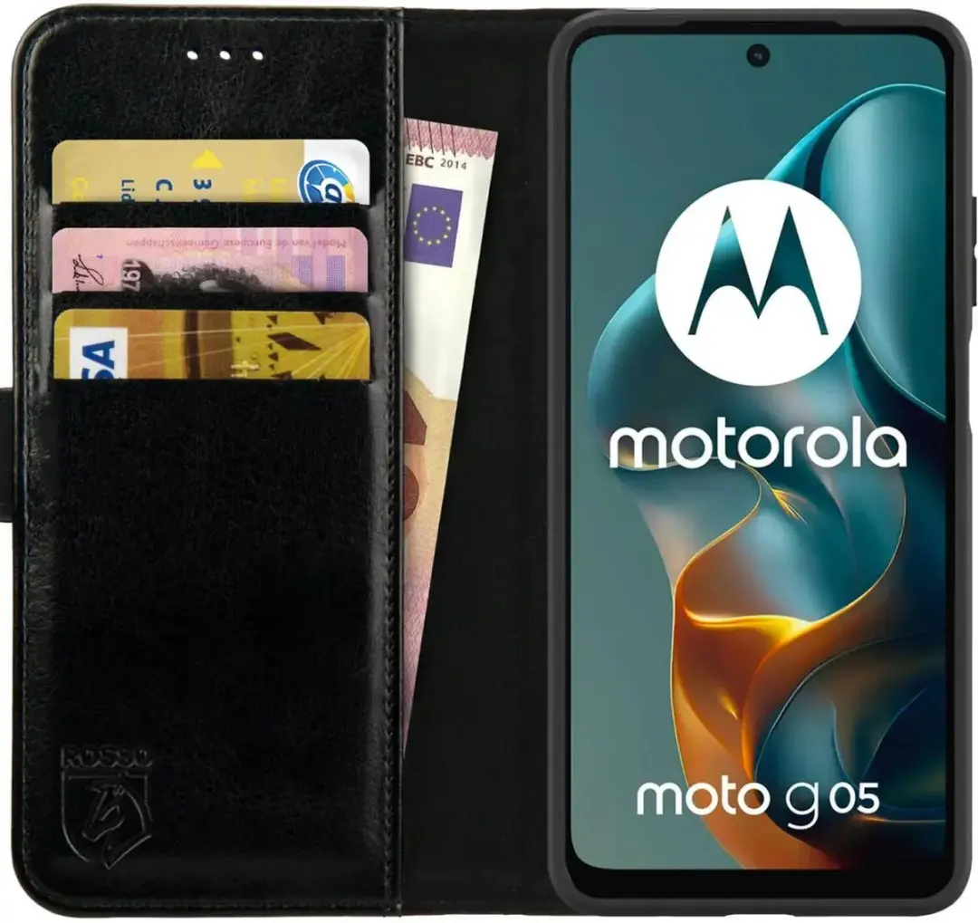 Rosso Element Wallet Book Case Moto G05