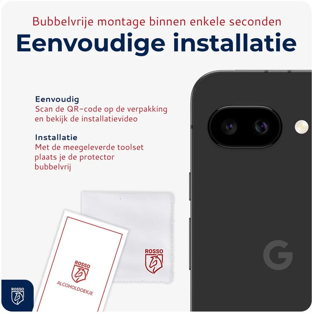 Rosso Camera Protector Google Pixel 9a - Ultra Dun Glas - Transparant