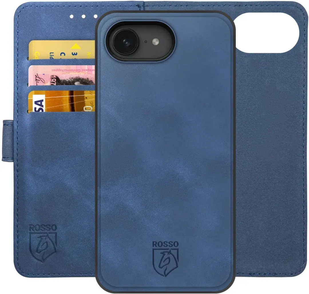 Rosso Element iPhone 16/17 Hoesje 2-in-1 Blauw