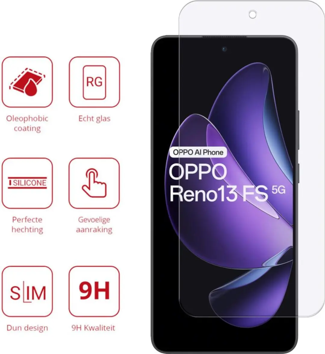 Rosso Screen Protector Oppo Reno 13 - 9H Tempered Glass - afbeelding 6 van 6