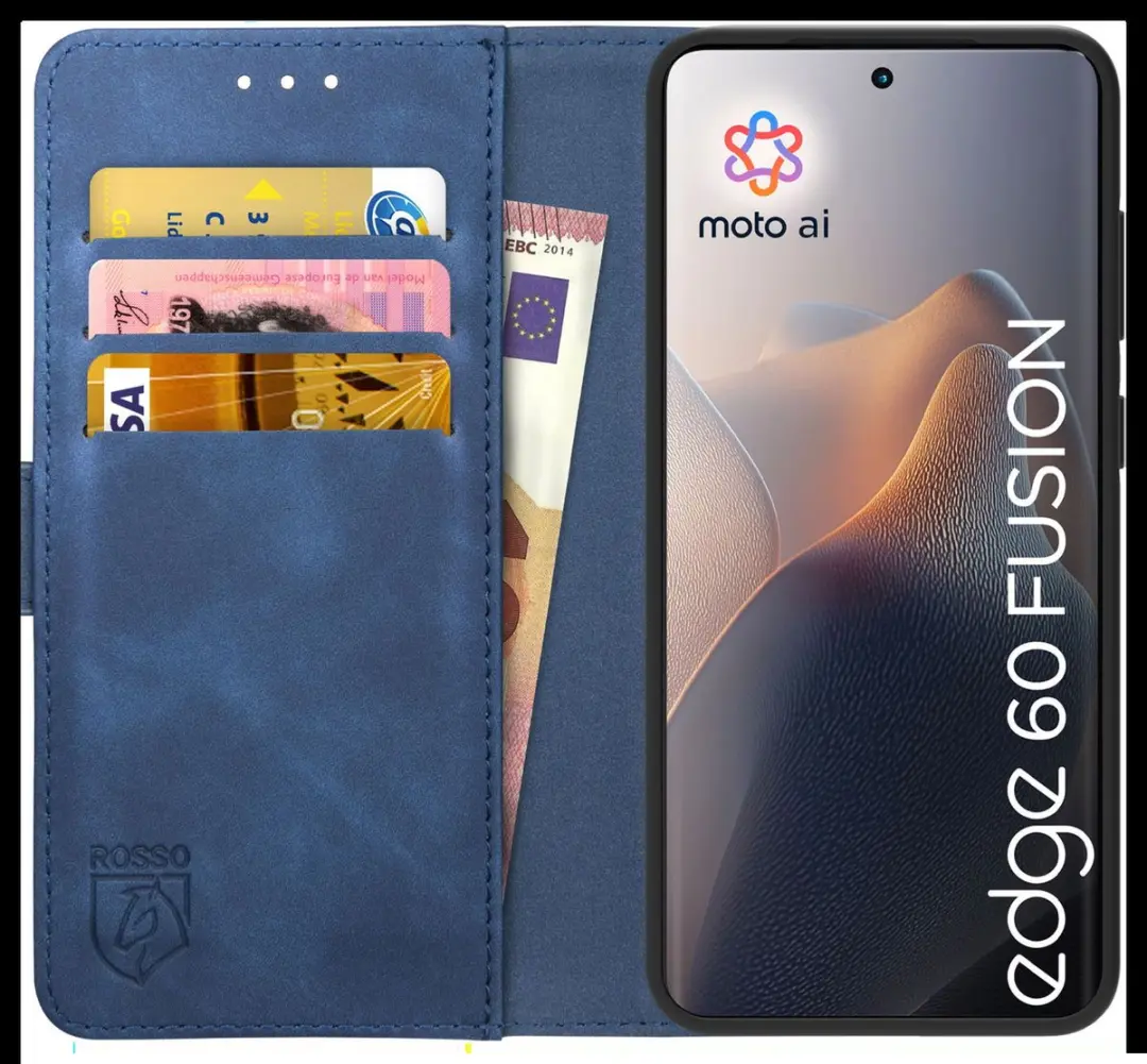 Rosso Element Wallet Book Case Motorola Edge 60 Fusion