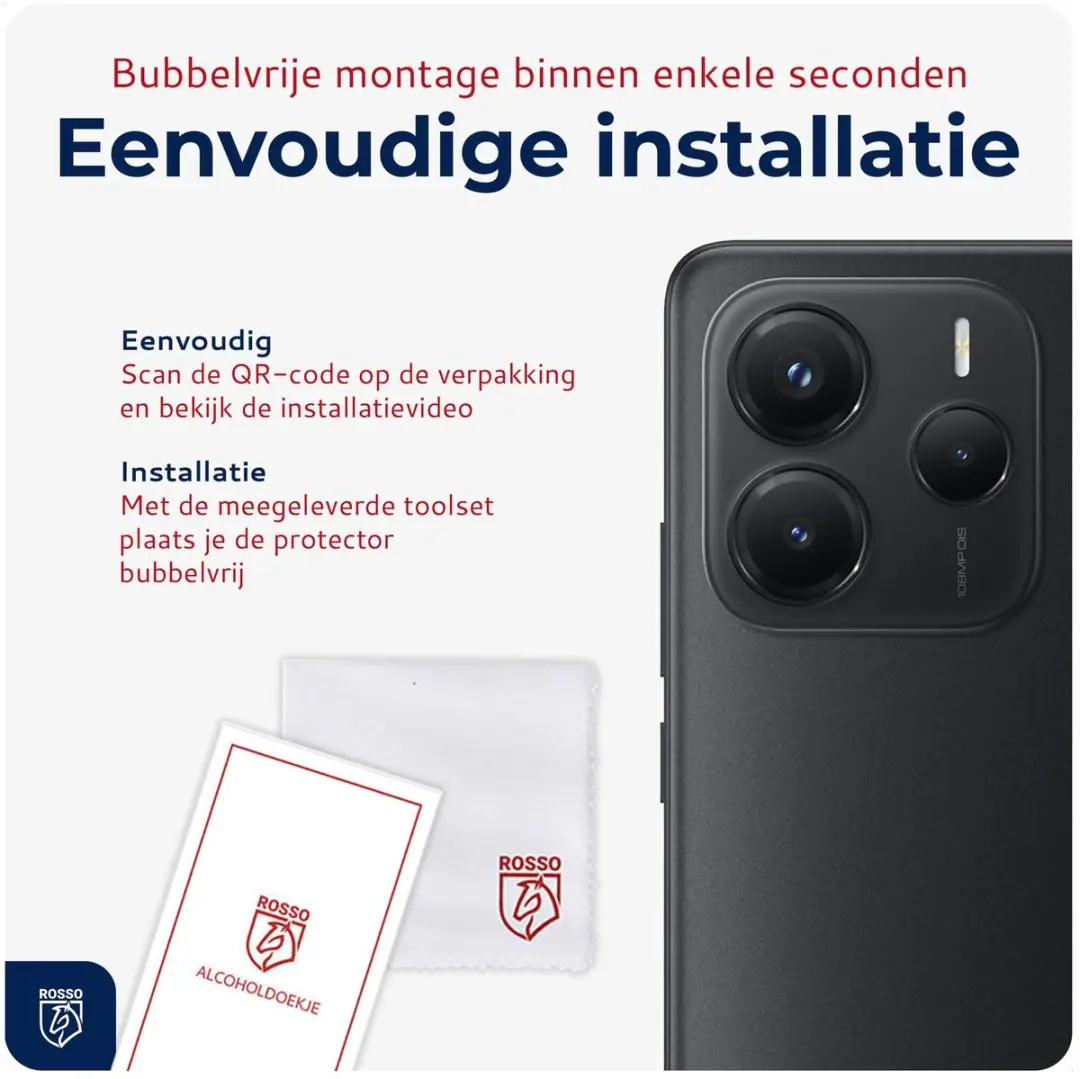 Rosso Camera Protector Xiaomi Redmi Note 14 5G - Ultra Dun Glas - Transparant