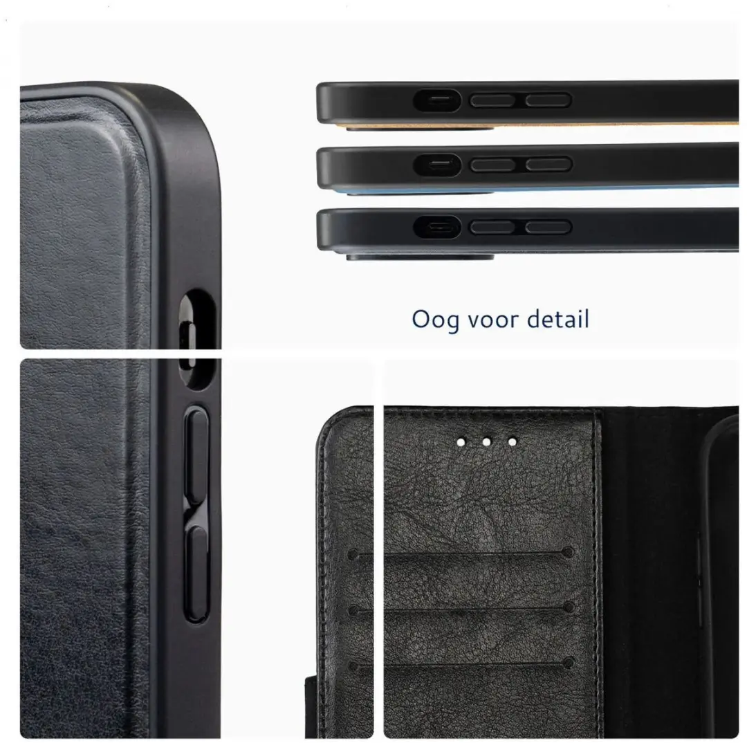 Rosso Element 218706 Hoesje iPhone 17 Pro - 3 Pasjes - Zwart - afbeelding 6 van 6