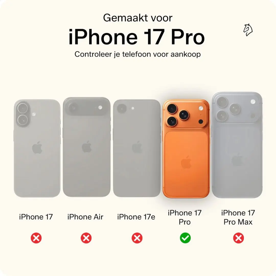 Rosso Element 218712 iPhone 17 Pro Hoesje - 3 Pasjes - Blauw