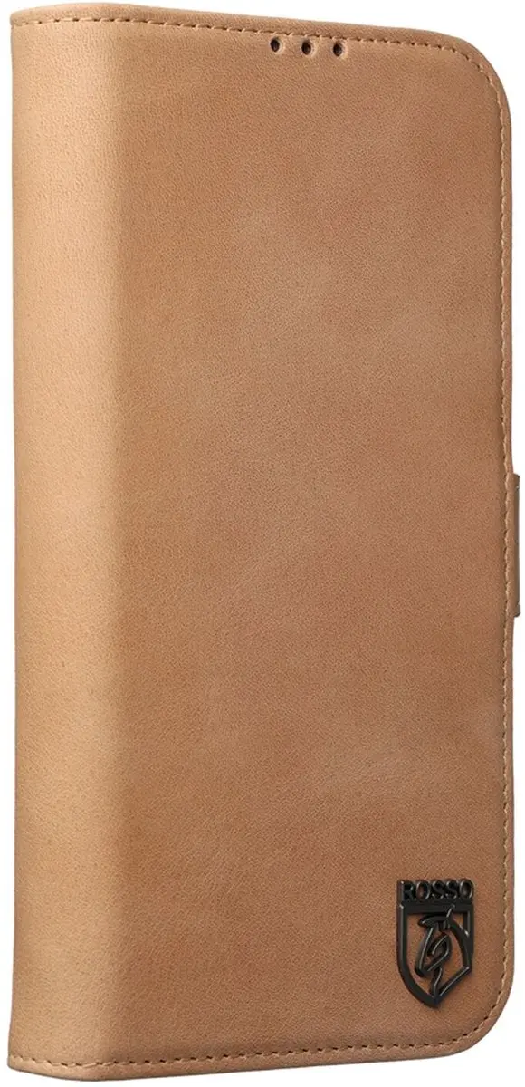 Rosso Elite 218793 Hoesje iPhone 17 Pro - Lichtbruin - 3 Pasjes