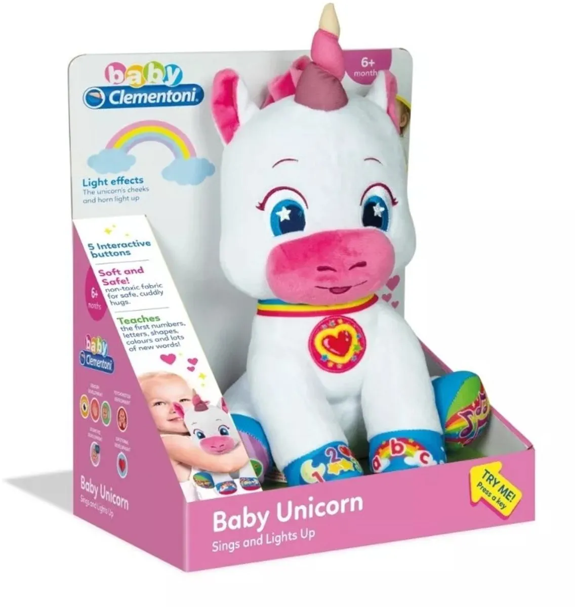 Clementoni Unicorn Silverbelle Interactieve Knuffel