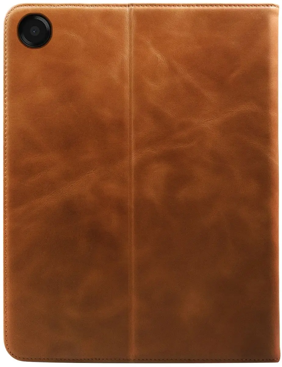 Rosso Deluxe Hoes Samsung Galaxy Tab A11 Plus - Echt Leer Bruin