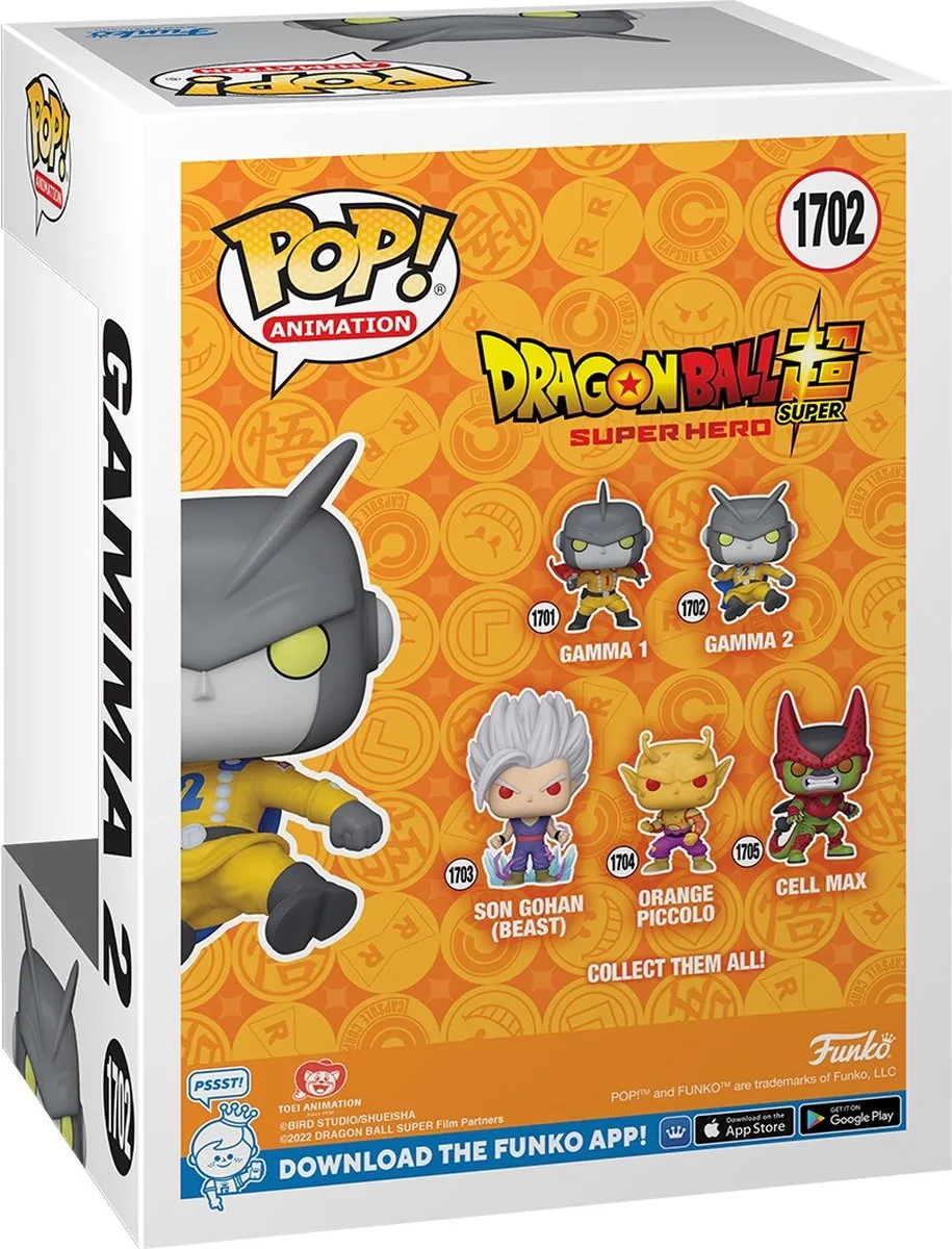 Funko Dragon Ball Super Super Hero Gamma 2 75635 Vinyl Figuur - Multicolor